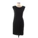 Ann Taylor LOFT Casual Dress - Sheath Scoop Neck Sleeveless: Black Print Dresses - Women's Size Medium