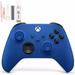 Microsoft Xbox Wireless Controllers for Xbox Console - Shock Blue With Bolt Axtion Cleaning Kit Bundle Used