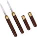 2PCS Stainless Steel Ice Pick Wooden Handle Puer Puerh Tea Needle Ice Pick Tea Cake Pick Tool for Kitchen Bar Bartender Picnic Camping