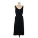 Gap Casual Dress - Party V Neck Sleeveless: Black Solid Dresses - Women's Size Small