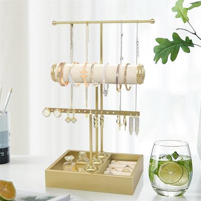 Jewelry Organizer Stand Necklace Holder - 6"D x 7.9"W x 14.8"H