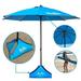 Xbrella - High Wind Beach Umbrella Windproof Sun Shade PATENTED Sand Anchor Base Large 7.5â€™ Round Heavy Duty Best Long Lasting Fabric Can Handle 40 MPH