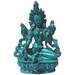 CodYinFI Tara Statue Small Tara Statue for Home Green Tara Statues Blue Tara Statue Made by Himalayan Artisan in Nepal