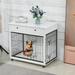 Dog Crate Furniture, Wooden Dog House, Decorative Dog Kennel with Drawer, Indoor Pet Crate End Table for Small Dog