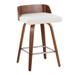 Carson Carrington Marstrand 26" Fixed-Height Counter Stool with Bent Wood Legs & Square Footrest (Set of 2)