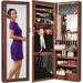 LED Mirror Jewelry Cabinet - 4.5"D x 14.5"W x 42.5"H