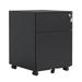 2 Drawer Mobile File Cabinet with Lock Steel File Cabinet