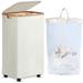 Laundry Hamper with Wheels, Rolling Laundry Hamper