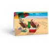 Stonehouse Collection - Beach Christmas Cards Boxed with Envelopes, Santa Holiday Greeting Card, Boxed Christmas Cards-Set of 18