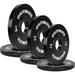 EVERYMATE Black Change Weight Plates 1.25LB 2.5LB 5LB Set Fractional Plate Olympic Bumper Plates for Cross Training Bumper Weight Plates Steel Insert Strength Training Weight Plates