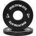 EVERYMATE Black Change Weight Plates 10LB Fractional Plate Olympic Bumper Plates for Cross Training Bumper Weight Plates Steel Insert Strength Training Weight Platesï¼ˆ5LB*2ï¼‰