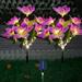 WSBDENLK Solar Flower Lights Outdoor Solar Flowers Garden Decorative Lights Led Stake Lights Auto On/off Bright Up To 8 Hrs Solar Garden Lights Clearance Led Outdoor Lights