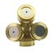 SIEYIO 3 Holes Adjustable Brass Spray Misting Irrigation Nozzle Gardening Sprinklers