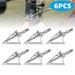 6/12Pcs Hunting Archery Broadheads 100 Grain 3 Blade Compound Bow Arrowhead Tip