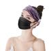 Harpily Heardband Elastic Headband With Button Yoga Workout Running Turban Hair Accessories Purple One Size
