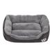 Fnochy Orthopedic Dog Bed - Bolster Dog Sofa Beds for Small Dogs Supportive Foam Pet Bed with Removable Washable Cover Waterproof Lining and Nonskid Bottom Couch Grey