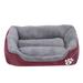Fnochy Orthopedic Dog Bed - Bolster Dog Sofa Beds for Small Dogs Supportive Foam Pet Bed with Removable Washable Cover Waterproof Lining and Nonskid Bottom Couch Grey