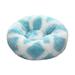FNOCHY Round Calming Donut Dog Bed for Medium/Small Dogs Refillable w/ Removable Washable Cover For Dogs Up to 45 lbs - Shaggy Plush Long Faux Fur Donut Bed