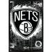 NBA Brooklyn Nets - Maximalist Logo 23 Wall Poster 22.375 x 34 Framed