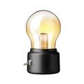 SHENGXINY Bedside Lamp Clearance Retro Bulb Light LED Night Lights USB Charge Bright Night Light Soft White Small Nightlight Touched On/Off For Kid Room Bedroom Bathroom Black