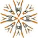 Wellmax Spring Clamps Set - 16PCs Heavy Duty Metal Clamps with Nickel-Plated Finish Includes 8 x 2 Clamps 4 x 4 Clamps and 4 x 6 Clamps Versatile for Woodworking Picture Frame Making and More