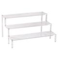 Acrylic Storage Rack Acrylic 3-layer Storage Rack Stepped Shelf Display Stand Desktop Organizer Holder for Toy Model (20cm)