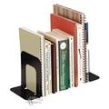 STEELMASTER Deluxe Steel Bookends 5 Inch Backs 1 Pair 4.69 x 5 x 5.25 Inches Black (241005104)