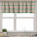 Ambesonne Christmas Valance Pack of 2 Reindeers Borders 54 X18 Dark Green Burgundy