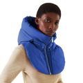 Jiyugala Women False Vest Sleeveless Zip Up False Hooded Collar Padded Gilet Lightweight Winter Detachable Half Vestcoat