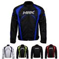 HWK Motorcycle Jacket Men s Riding Textile Racing Motorbike Hi-Vis Biker CE Armored Water Resistant Jackets (Blue M)