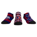 Unisex Rock Em Socks Houston Texans Make Some Noise Three-Pack Low-Cut Set