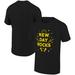 Men's Ripple Junction Black The New Day Rock And Roll Graphic T-Shirt
