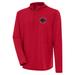 Men's Antigua Heather Red Toronto Raptors Tidy Quarter-Zip Lightweight Pullover Top