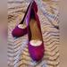 Jessica Simpson Shoes | Jessica Simpson 4" Heel Round Toe Pumps 7.5 | Color: Purple | Size: 7.5