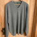 J. Crew Sweaters | J Crew Gray Cashmere V-Neck Sweater Men’s Size Xl Tall | Color: Gray | Size: Xl
