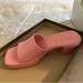 Gucci Shoes | Gucci 60mm Slide Sandal Pink Rubber In Wild Rose | Color: Pink | Size: 38