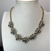 J. Crew Jewelry | J. Crew Statement Necklace Signed Costume Jewelry Gold Tone White Crystals | Color: Gold/White | Size: Os