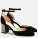 J. Crew Shoes | J.Crew Maisie Studded Heels In Velvet Nwt | Color: Black | Size: 9