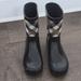 Burberry Shoes | Burberry Black Star And Checkered Rain Boots For Kids. | Color: Black/Gold | Size: 2bb