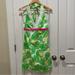Lilly Pulitzer Dresses | Lilly Pulitzer Cocoa Hip Hop Hooray Tropical Frog Lilypad Halter Dress 2 | Color: Green/Yellow | Size: 2