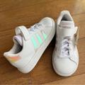 Adidas Shoes | Kids Adidas New Grand Court White Iridescent Sneakers 12 Small Kids | Color: White | Size: 12 Small Kids