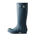 Hunter Men’s Original Tall Wellington Boots with Adjustable Gusset and Buckle, Men's Waterproof Wellington Boots, Certified Vegan (Blue, UK Footwear Size System, Adult, Men, Numeric, Medium, 11)