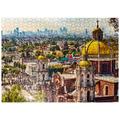 Domes of The Old Basilica and Cityscape of Mexico City - Premium 1000 Piece Jigsaw Puzzle for Adults