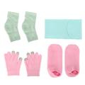 Gloves Socks Set Gel Moisturizing Moisturizing Repair Gloves Heel Socks Set Blue Neck Mask