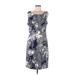 Scarlett Casual Dress - Sheath Scoop Neck Sleeveless: Blue Dresses - Women's Size 12