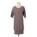 Cynthia Rowley TJX Casual Dress - Sweater Dress: Brown Marled Dresses - Women's Size X-Small