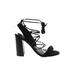 Tony Bianco Heels: Black Solid Shoes - Women's Size 8 - Open Toe