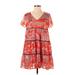 Urban Outfitters Casual Dress - DropWaist: Red Batik Dresses - Women's Size X-Small