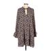 Sugar Lips Casual Dress - Shift: Brown Dresses - Women's Size Medium