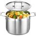 Lifemaster Stockpot 8 quart stock pot stainless stock pot w/ lid stainless steel stock pot cooking pot Non Stick | Wayfair BAKSTQ8